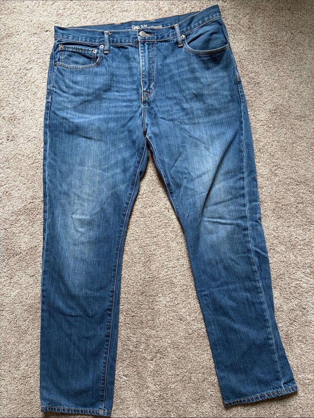 GAP Men's Slim Fit Jeans in Blue Denim - 36/32